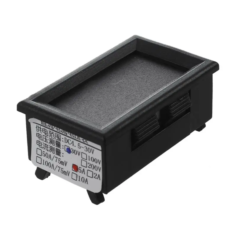 

DC 0-30V 5A Blue Red LED Dual Voltmeter Digital Panel Ammeter Meter New