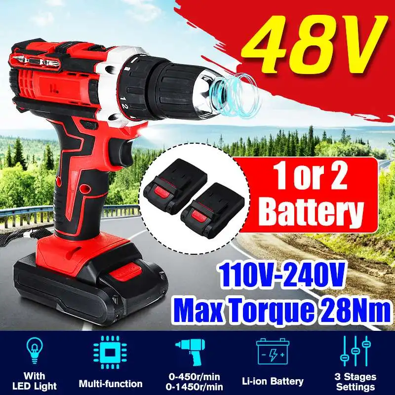 3 в 1 25 крутящий момент Скорость аккумуляторная электрическая Ударная дрель