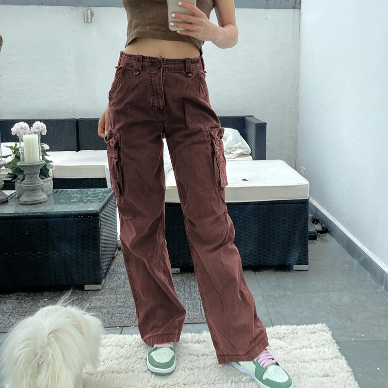 Y2k Baggy Cargo Pants - Cosmique Studio