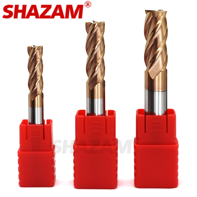 Фреза сплав покрытие Вольфрамовая сталь инструмент Cnc Maching Hrc55 Endmill SHAZAM Топ фреза