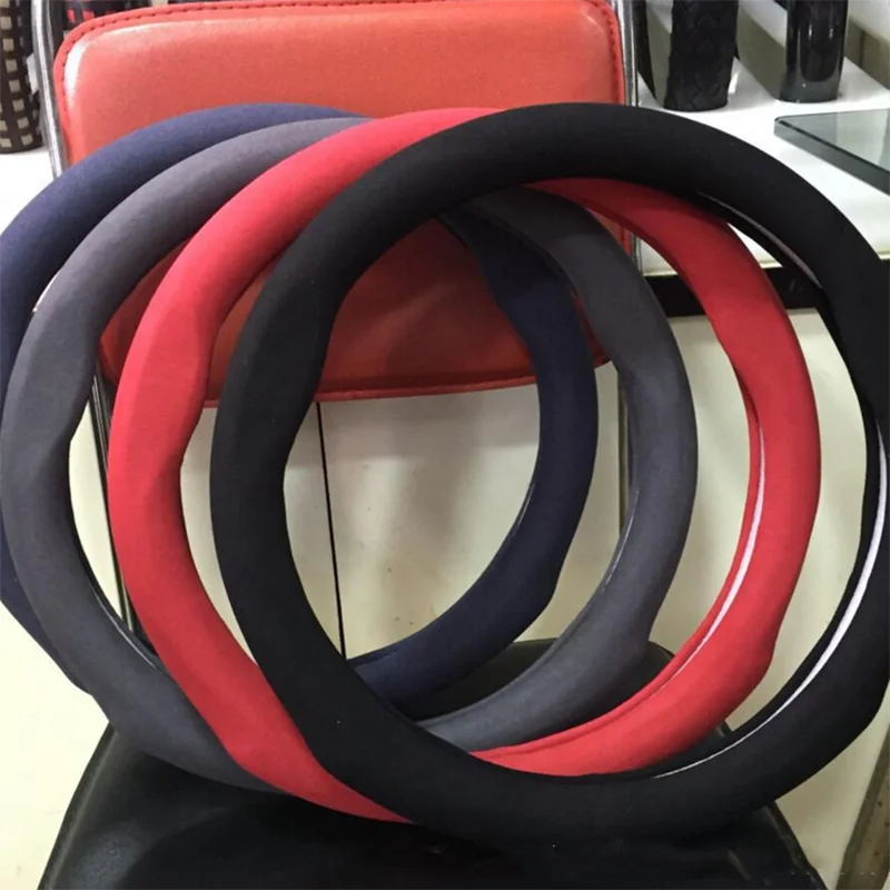 Carbon fiber Universal Suede Car Steering Wheel Cover for Volkswagen Golf 7 GTI Golf R MK7 Polo Scirocco