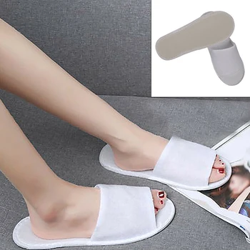 

Disposable Slippers Solid Color Shoes Non-slip for Hotel Adult Indoor Unisex Flip Flop J9