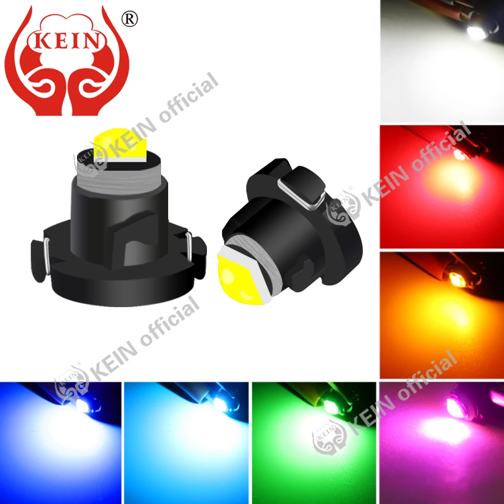 KEIN 10 Uds T3 T4.2 T4.7 Led coche medidor de luz de bulbo del tablero de instrumentos del coche de la lámpara Neo instrumento EDE cuña Dash luces de Interior bombilla de señal