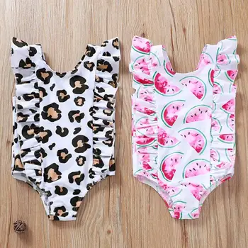 

Summer Kid Baby Girl Leopard Bikini Swimwear Swimsuit Bathing Suit Beachwear