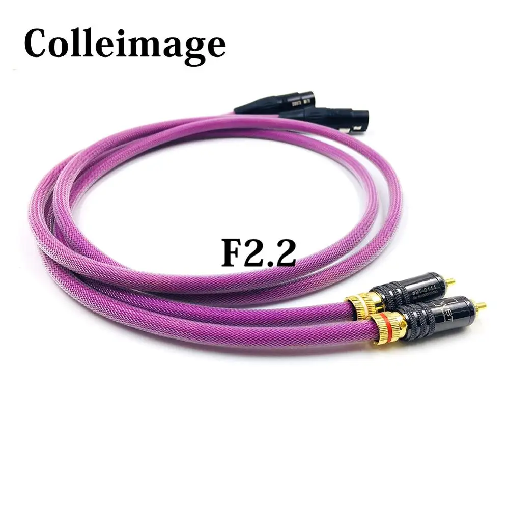 Colleimage HIFI RCA Male to Dual XLR Cable Hi-End Audio Audiophile CD DVD player Speaker Cables | Электроника