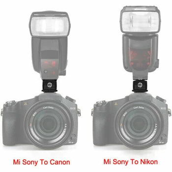 

TF 334 Aluminum Alloy Converter Camera Flash Accessory Photography Speedlite Mount With Pc Port Hot Shoe Adapter For Sony A7 RX1