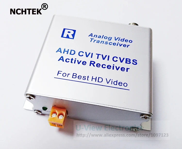 NCHTEK 1CH AHD CVI TVI CVBS активный приемник UTP витая пара BNC видео баллон/бесплатная