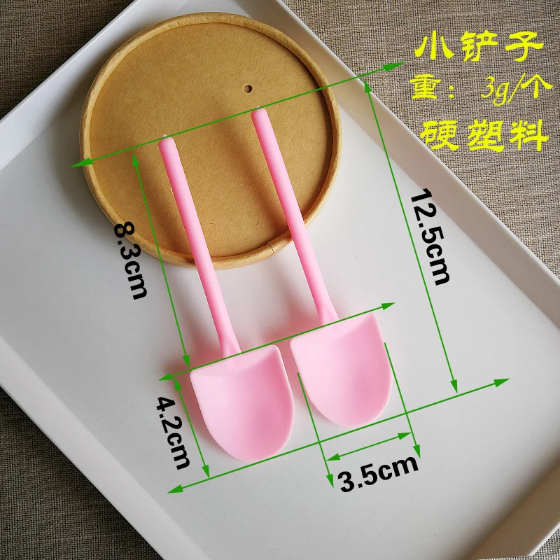 400 шт одноразовые пластиковые десертные ложки в горшках, ложки для торта, желе/Муссе/мороженого, пастические чашки для десертов