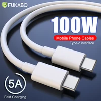 100W Kabel für Samsung S20 S21 Ultra Fe PD USB C zu USB Typ C Schnellladekabel Xiaomi Redmi Note 10 Huawei Macbook Zubehör handy zubehör