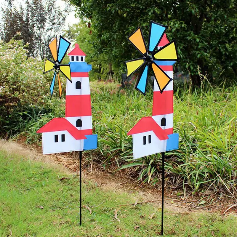 3D дом ветряная мельница ветер Spinner Whirligig вертушка дворовый садовый Декор открытый классические детские игрушки 72XC