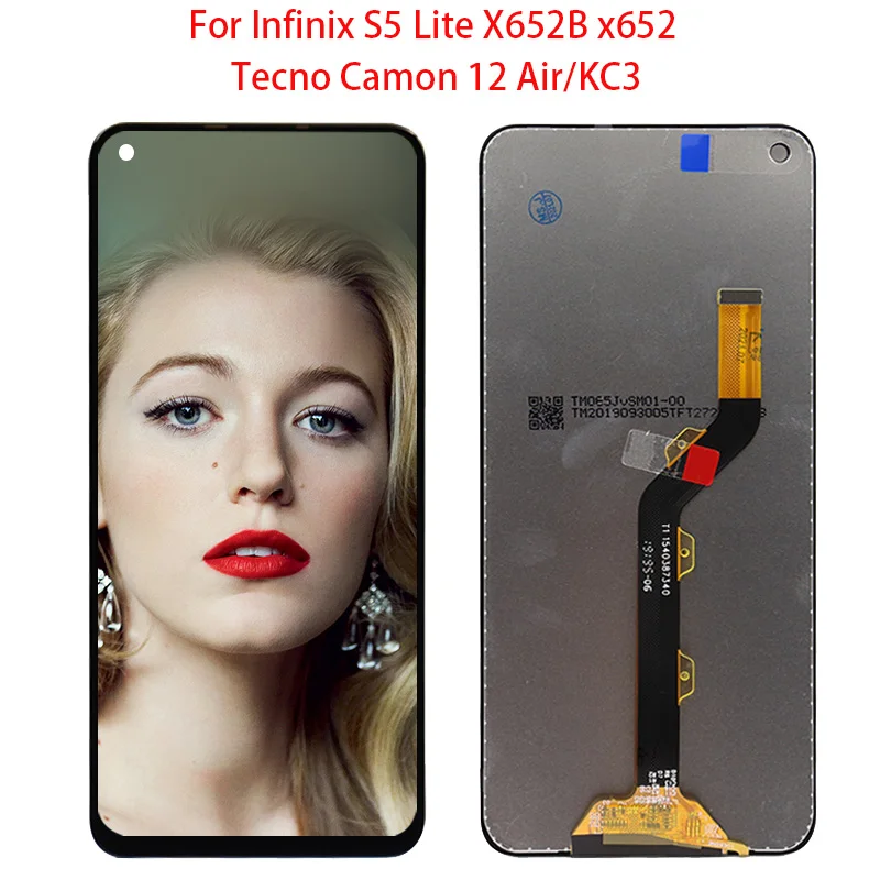 Новый ЖК-дисплей 6 55 дюйма для Infinix S5/S5 Lite/x652 Tecno Camon 12 Air/CC6/KC3 экран ЖК-дисплея в сборе