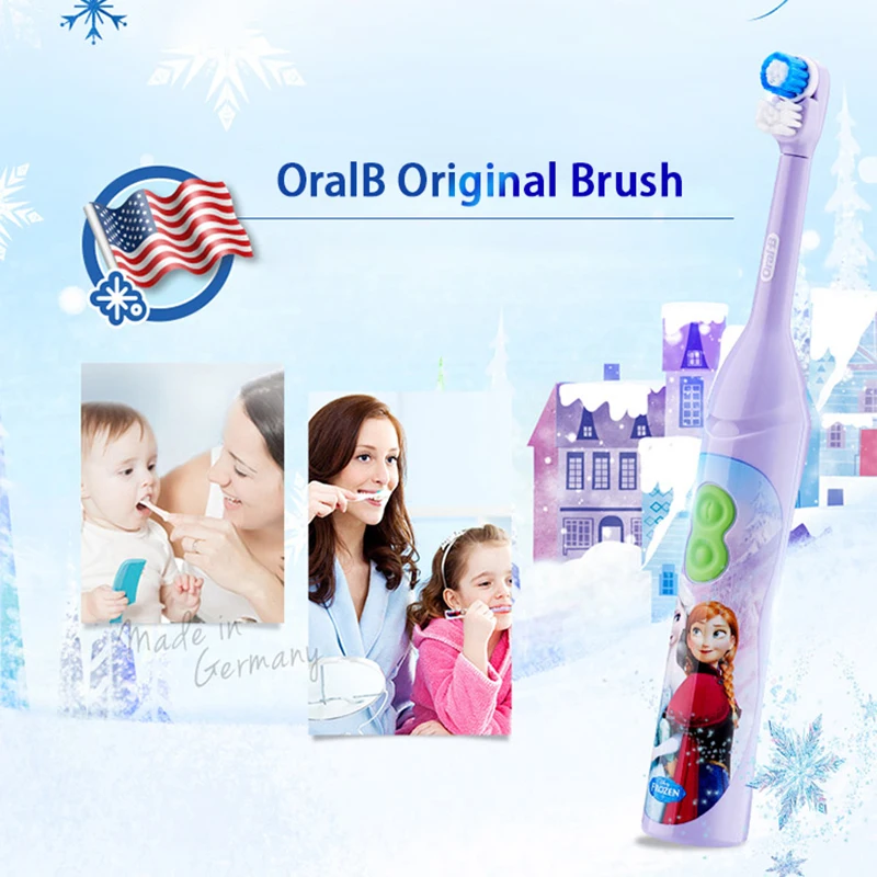 OralB зубная щетка для детей полости рта здоровье Мягкая зубная щетка для детей Питание от батареи