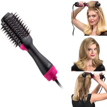 

Hair Dryer Brush 2 in 1 One Step Hair Dryer Brush and Volumizer Blow Straightener Curler Professional Curling Iron Comb