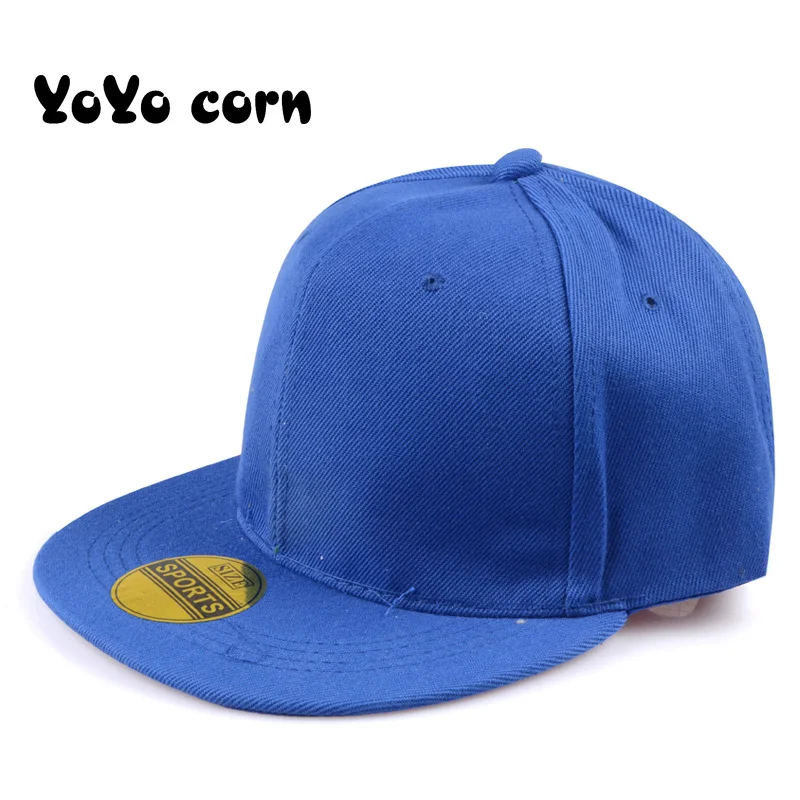 YoyocornFlat-шляпы с полями для мужчин и женщин легкая доска Кепка для уличных танцев бейсбольная плоская кепка весенняя и осенняя уличная шляпа для отдыха - Color: blue