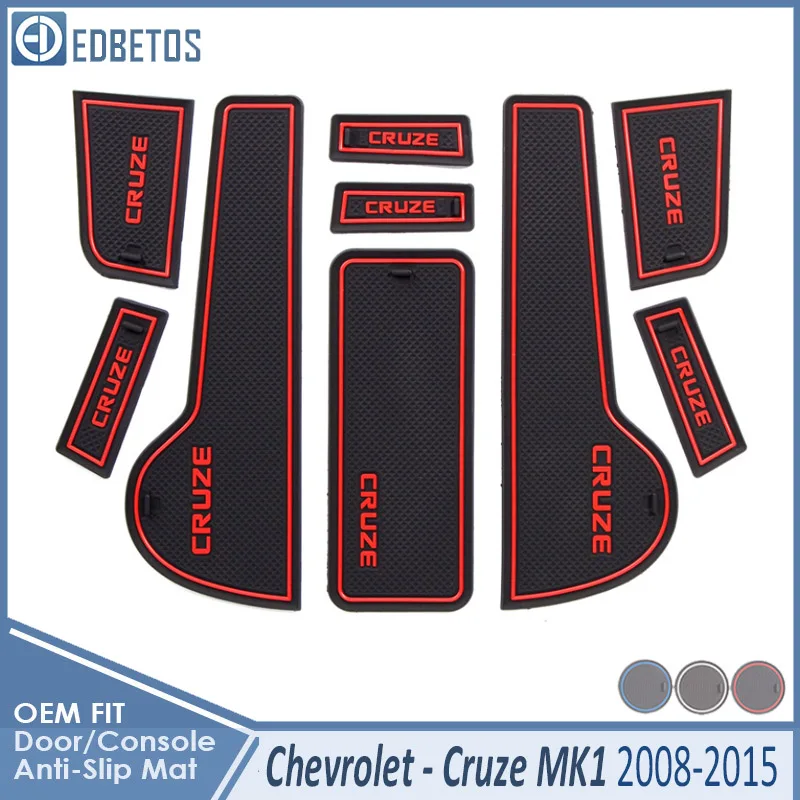 Противоскользящий коврик для Chevrolet Cruze 2008 2009- J300 Chevy аксессуары ворота слот подставка анти-Грязная дверь паз коврик автомобиля