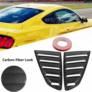 

Carbon Window Louvers Fiber Louvers Look Side Window Louver Cover Mustang 15-17 accessories hot sale