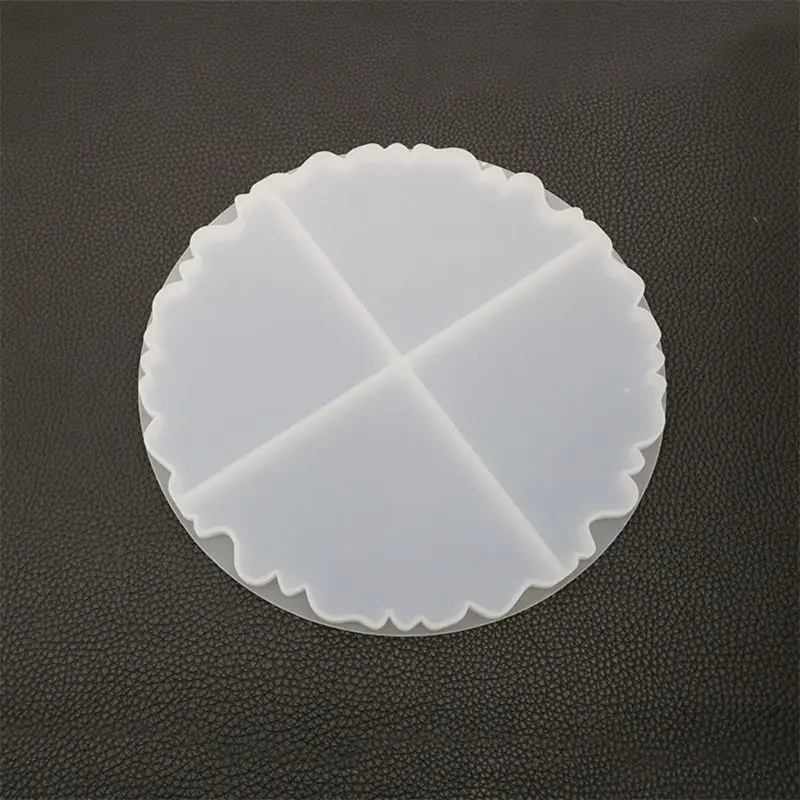 DIY Кристалл эпоксидной формы нерегулярные подстаканник чашки Pad Плесень ручной работы смолы формы