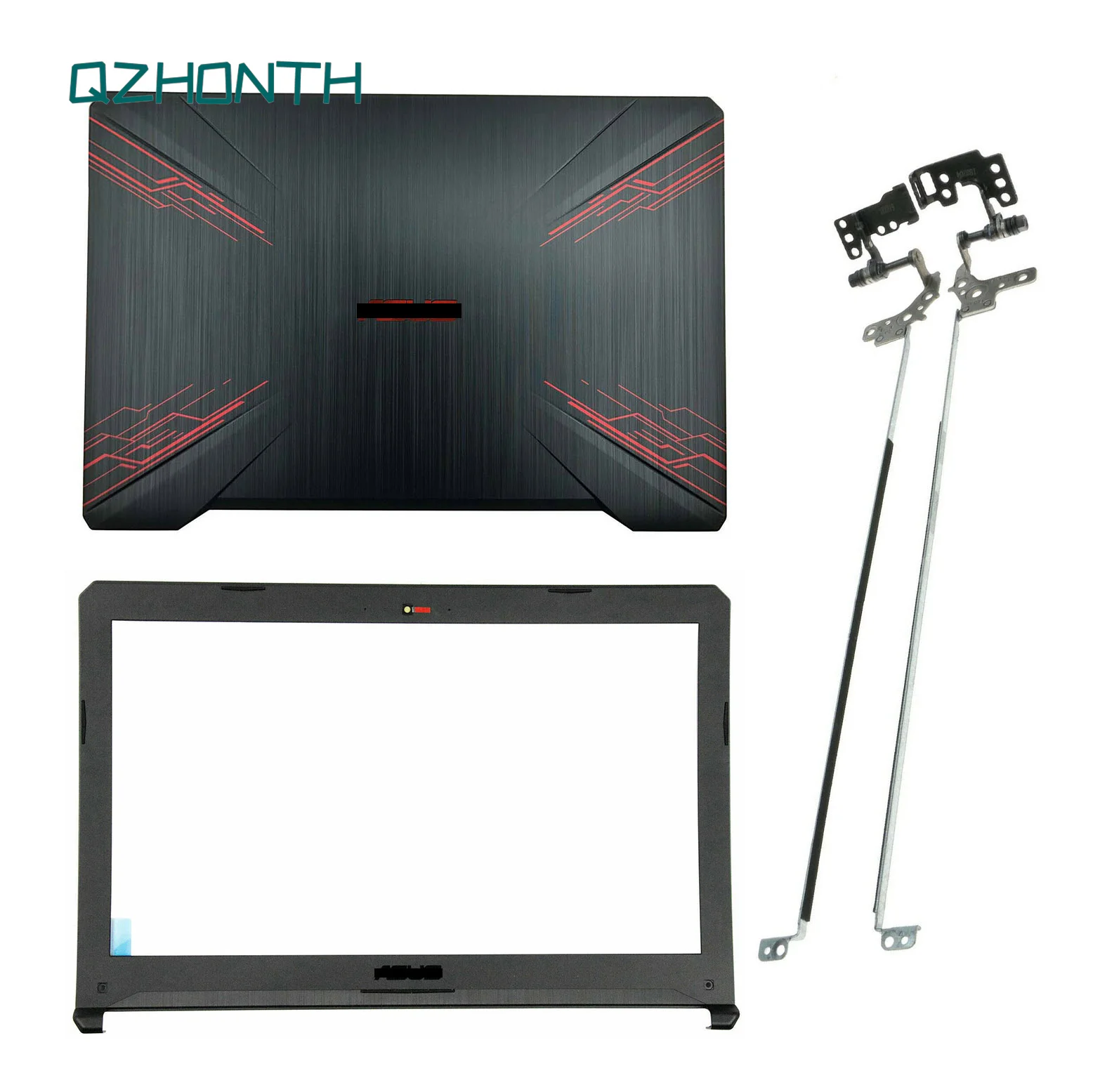 Новая задняя крышка ЖК, передняя панель и петли для Asus TUF Gaming FX504 FX504G FX80 FX80G