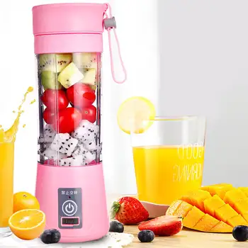 

400ml Electric Blender USB Mini Mixer Juicer Machine Smoothie Blender Machine Rechargeable 1300mAh Lithium-ion Battery #