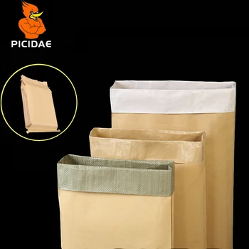 

Paper-plastic Composite Woven Kraft Snakeskin Express Bag Packing Food Chemical Industry Cat Dog Feed Powder Grain Mortar Cement