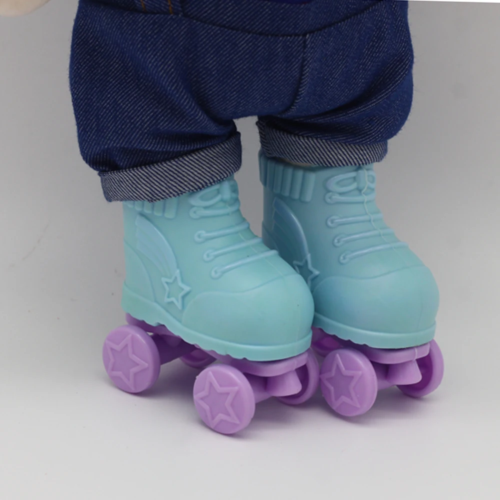 14.5 INCH Doll Handmade Skate Boots For Plush EXO Doll Clothes BJD Shoes Children Best Birthday Gifts