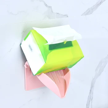 

1pc 3 Colors Drain Soap Box Suction Cup Soap Dish Bathroom Organizer Storage Box Plastic Tray Holder Wall Mounted Box Punch-Free