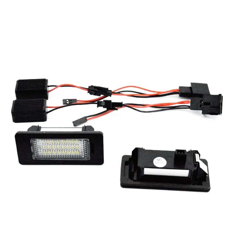 

2 PCS No Error License Plate Light Led Number Plate Holder Lamp For Audi A4 B8 A5 Q5 S5 TT S4 ​For Porsche Panamera