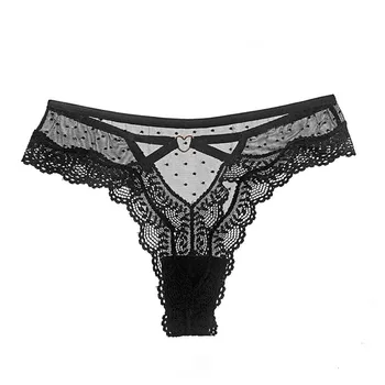 Lace Floral Heart Brief Sexi G String Thongs Seamless Transparent Hot Temptation Erotic Panties Women Sexy Lingerie Ropa Mujer