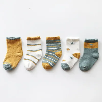 Новые детские носки на осень и зиму хлопковые носки для мальчиков и девочек носки для малышей с героями мультфильмов