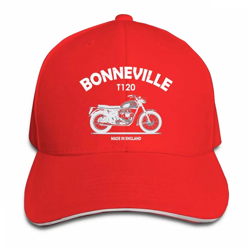 Bonneville T120, сделано в Англии, бейсболка для мужчин и женщин, Кепка для водителя грузовика, модная Регулируемая Кепка - Цвет: 2-Red