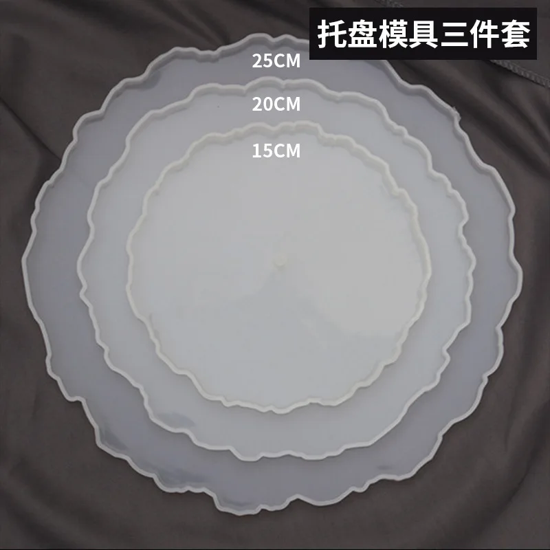 DIY Crystal Silicone Mold - Three-Layer Decorative Fruit and Tea Plate