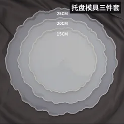DIY Crystal Silicone Mold - Three-Layer Decorative Fruit and Tea Plate (Round)