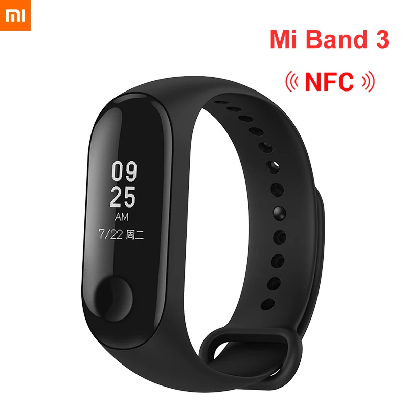 Умный Браслет Xiaomi Mi Band 3 цвета AMOLED экран Bluetooth водонепроницаемый | Электроника