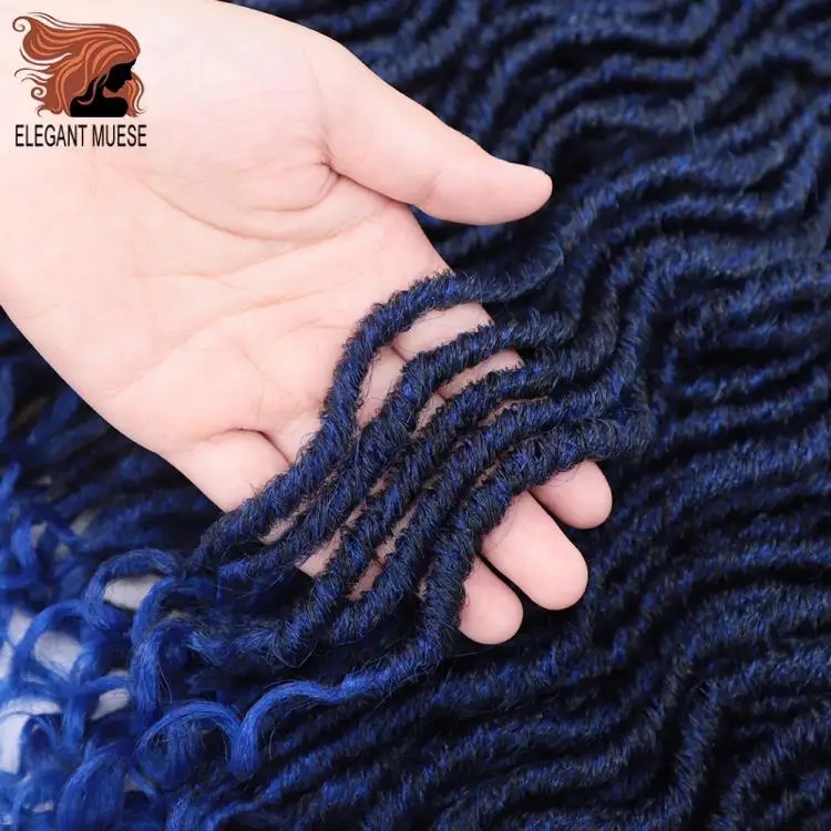 Elegant MUSES богиня искусственные локоны в стиле Crochet косы вьющиеся 16 дюймов мягкого натурального эффектом деграде(переход от темного к Синтетические пряди для наращивания волос 12 нитей 1 шт