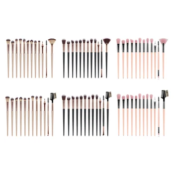 

12pcs/lot Makeup Brushes Set Eye Shadow Blending Eyeliner Eyelash Eyebrow Edge Control Brushes For Makeup Brochas De Maquillaje