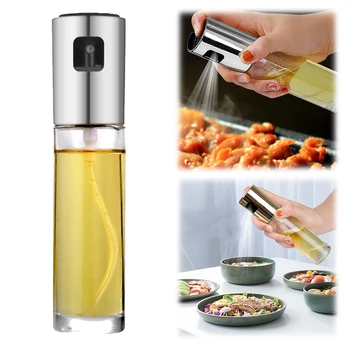 

2Pcs BBQ Baking Olive Oil Spray Bottle Oil Vinegar Spray Bottles Water Pump Gravy Boats Grill BBQ Sprayer BBQ Kitchen Tool Salad