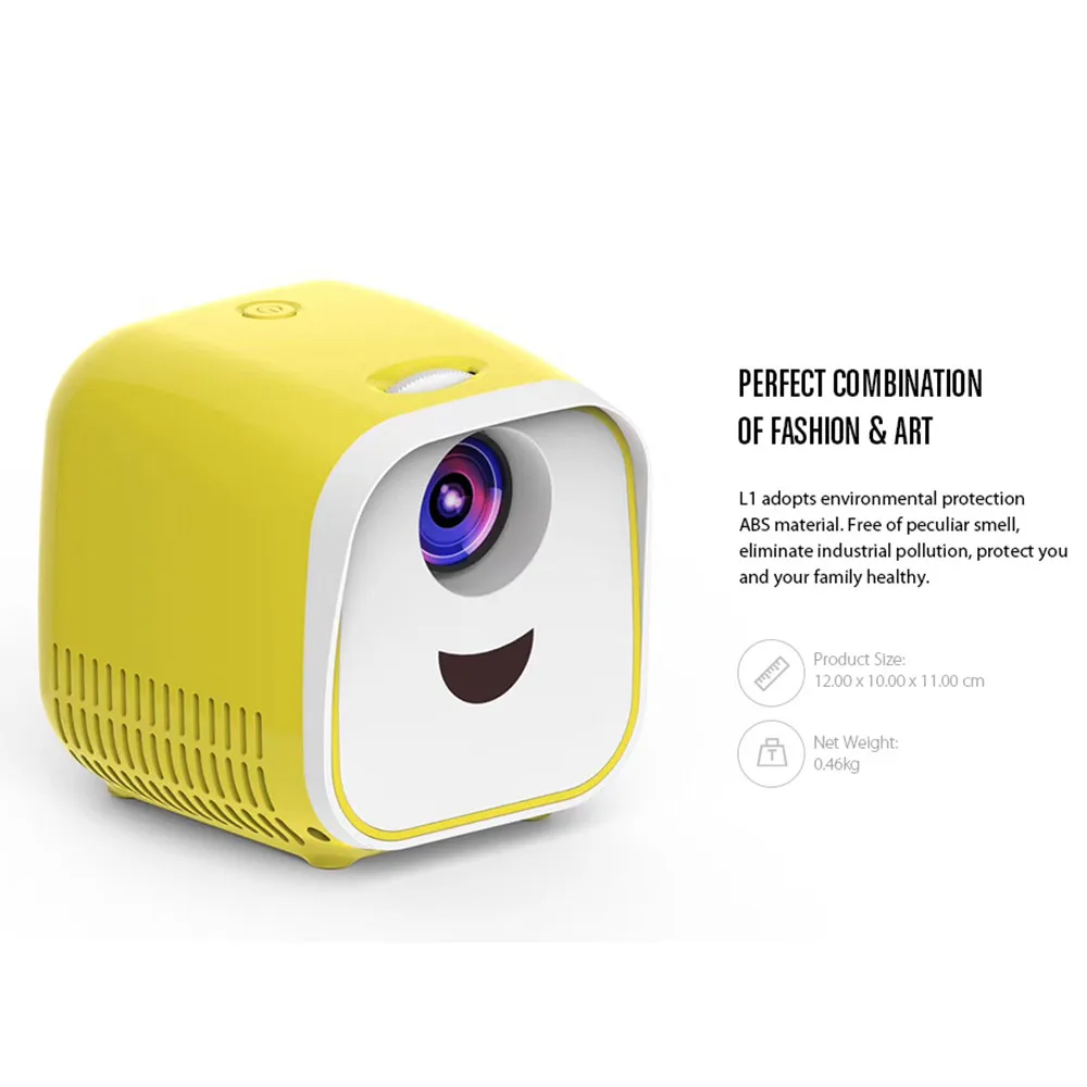 Портативный мини проектор VIVIBright L1 1000 лм домашний кинотеатр с поддержкой Full HD 1080P