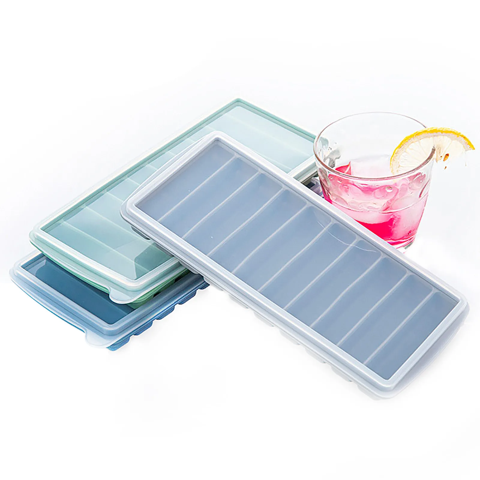 Reusable Cylinder 10 Silicone Ice Cube Tray Mold Freeze Mould For Water Bottle Pudding Jelly Chocolate Cookies Maker | Дом и сад