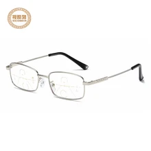 Прогрессивные Мультифокальные очки для чтения, мужские, умные, с зумом, титановые очки для чтения, женские, дальний близкий прицел, анти-синие, дальнозоркие очки