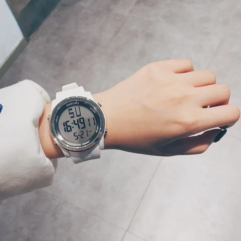 G Sport Shock часы 9 мм супер тонкие мужские брендовые Роскошные Электронные светодиодный цифровые наручные часы для мужчин мужские часы Relogio Masculino - Цвет: Белый