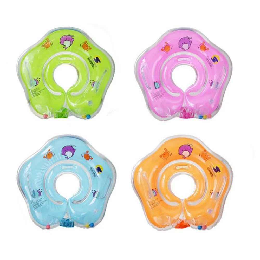 

Baby Neck Ring Tube Safety Infant Float Circle for Bathing Inflatable Flamingo Inflatable Water Swimming Accessories J75