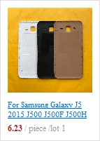 Для Samsung Galaxy J5 j510 J510F J510FN J510H J510G чехол для телефона задняя крышка корпуса средняя рамка с объективом для камеры