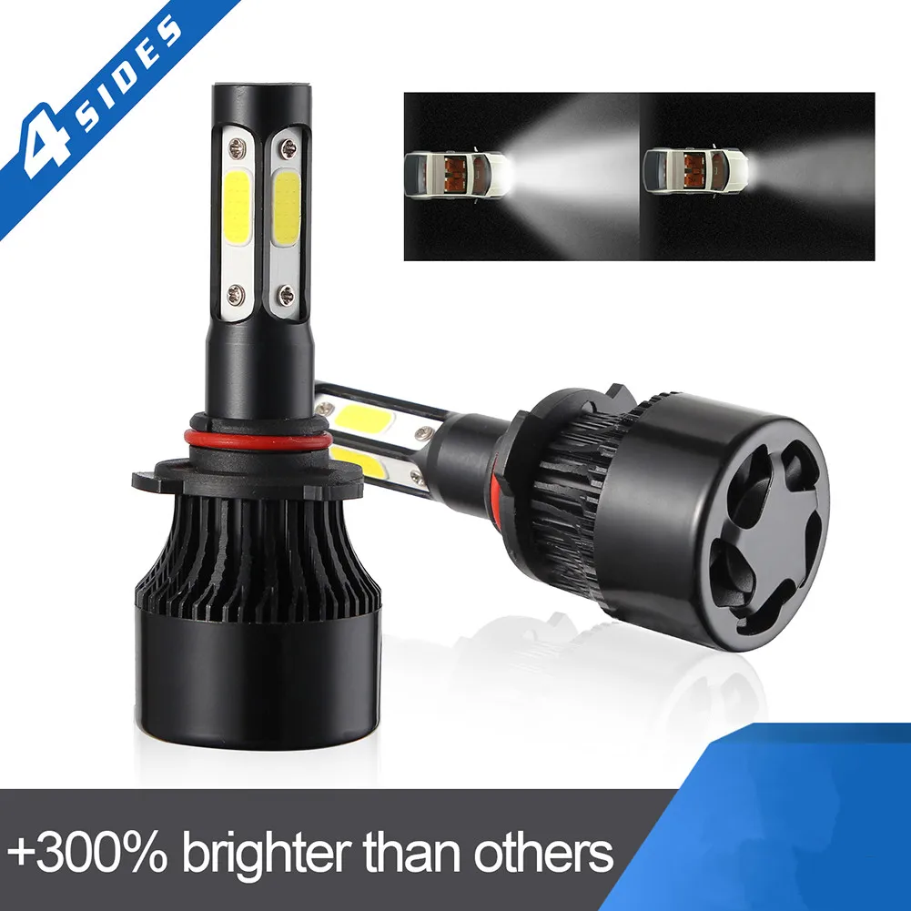 1 пара Multi по бокам H7 H8/9/11 лет 9005/HB3 9006/HB4 H4/HB2 100W 10000LM светодиодный головной светильник лампы для фар преобразования туман светильник