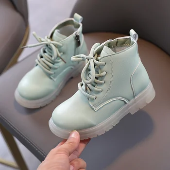 

Girls' Martin Boots Autumn / Winter 2020 New Boys' Single Boots Fashion Trend Wild Ankle Boots Kids Flat Children's Shoes