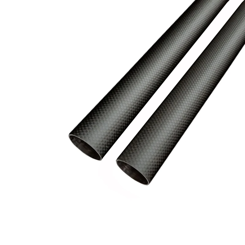 2PC 3K Plain matte carbon fiber tube drone accessories OD 6mm8mm12mm20mm30mm Length 500mm Carbon fiber pipe factory direct sales