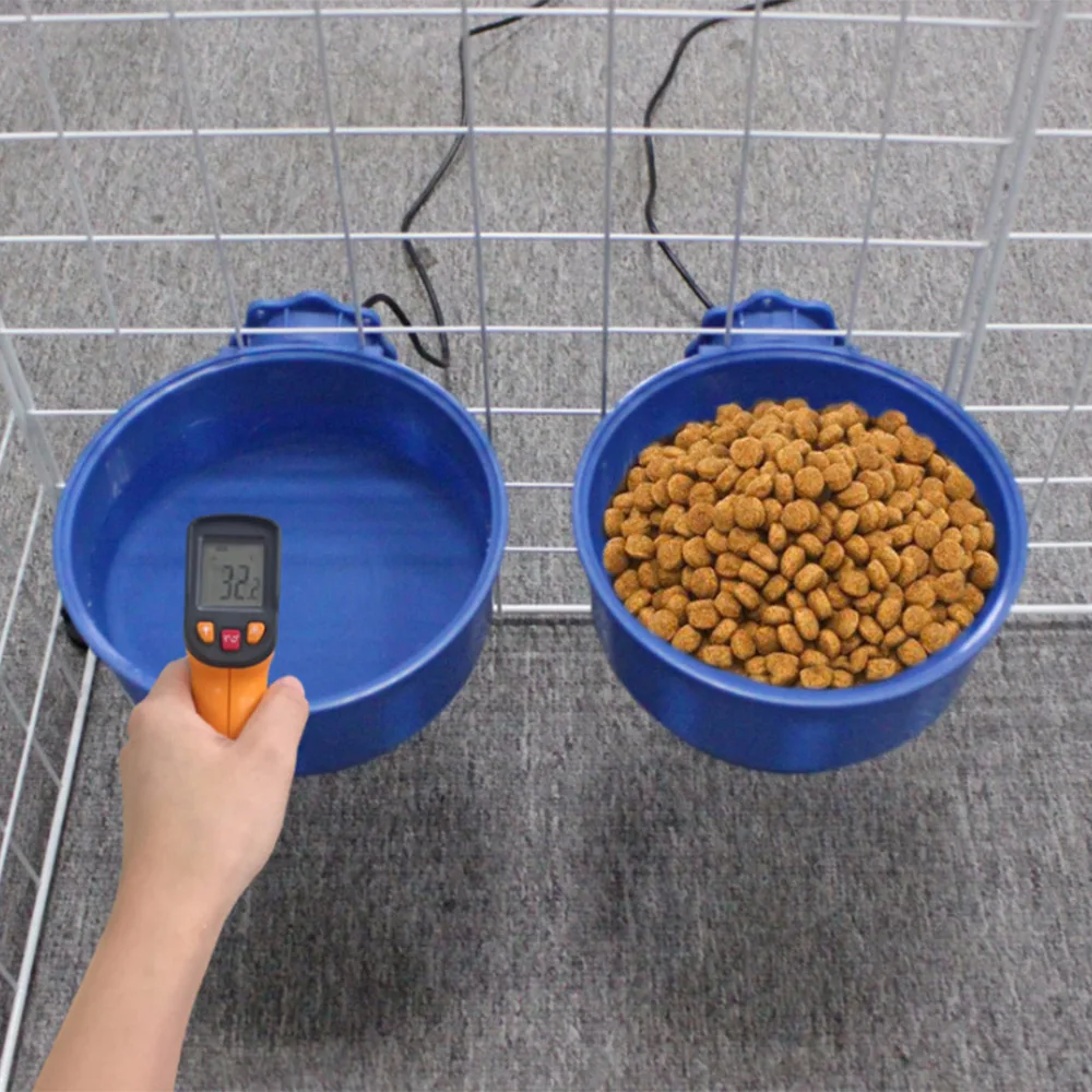 Автоматический Термостат тепловой контейнер для хранения ПЭТ миска для воды USB безопасный корм для домашних животных клетка подвесная миска электрическая Подогреваемая Питьевая чаша