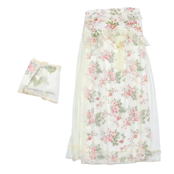 

1pc Household Door Curtain Decorative Door Curtain Lace Tapestry Double-layer Anti-mosquito Curtain for Home Bedroom (Assorted C