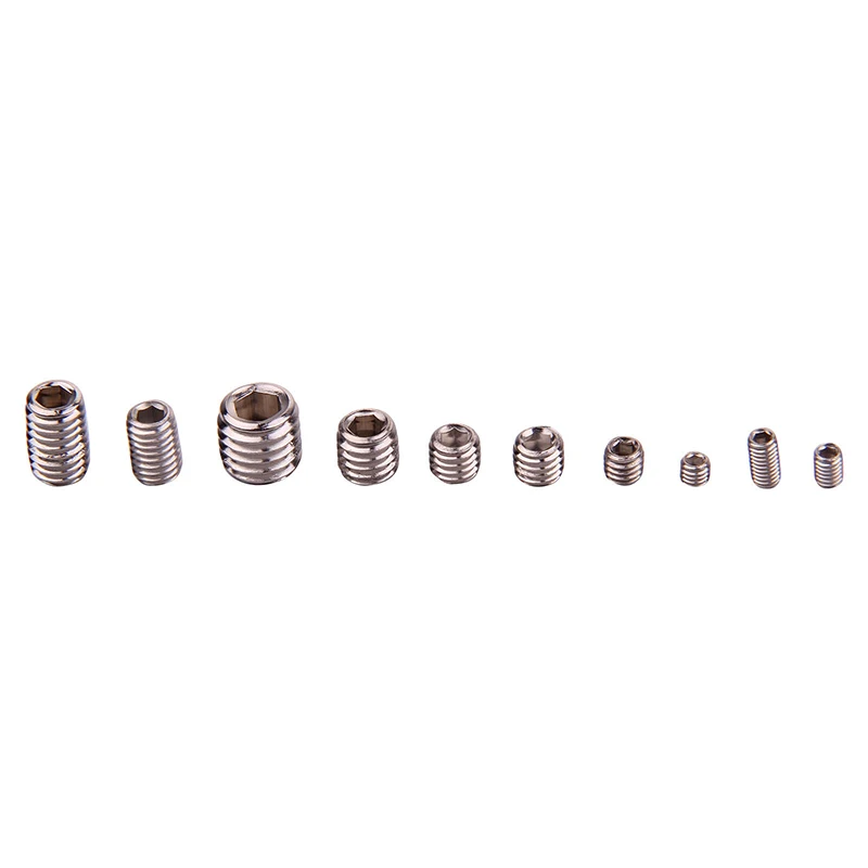 

200pcs Assortment Stainless Steel Hex Socket Screws Set Grub Bolt M3/M4/M5/M6/M8