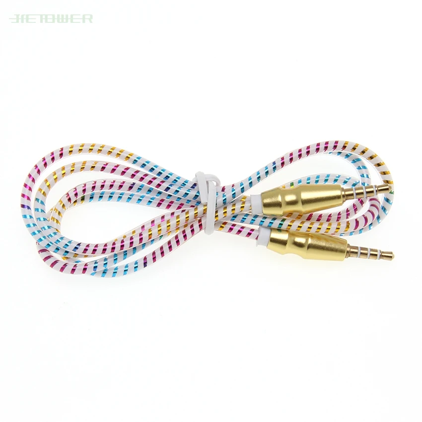 Aux Cable 1M Jack 3 5mm Audio Cable 3 5mm Speaker Cable Male to Male Car Aux Cord for Headphone iphone Samsung AUX Cord 300pcs