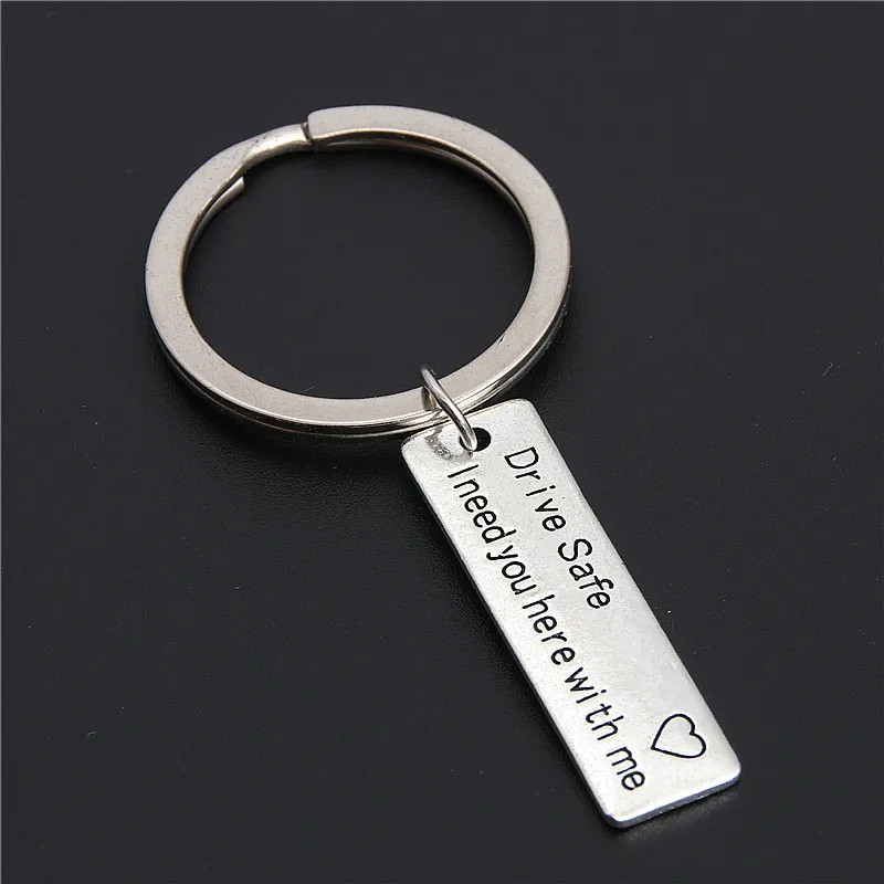 Candidly K Handmade Drive Safe I Need You Here with Me Key Chain
